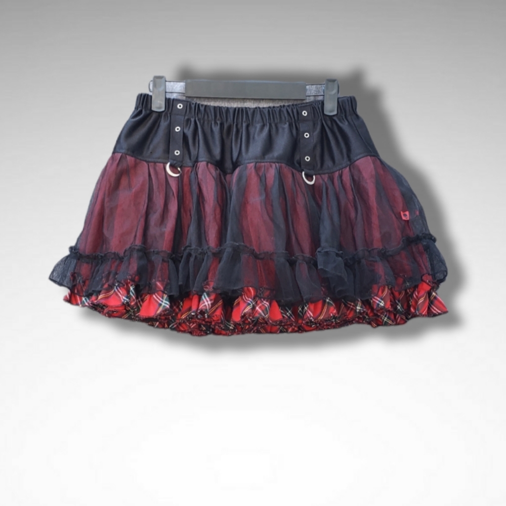 Tripp NYC Beautiful Red And Black Tutu Skirt